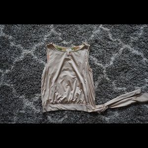 Champagne sleeveless shirt